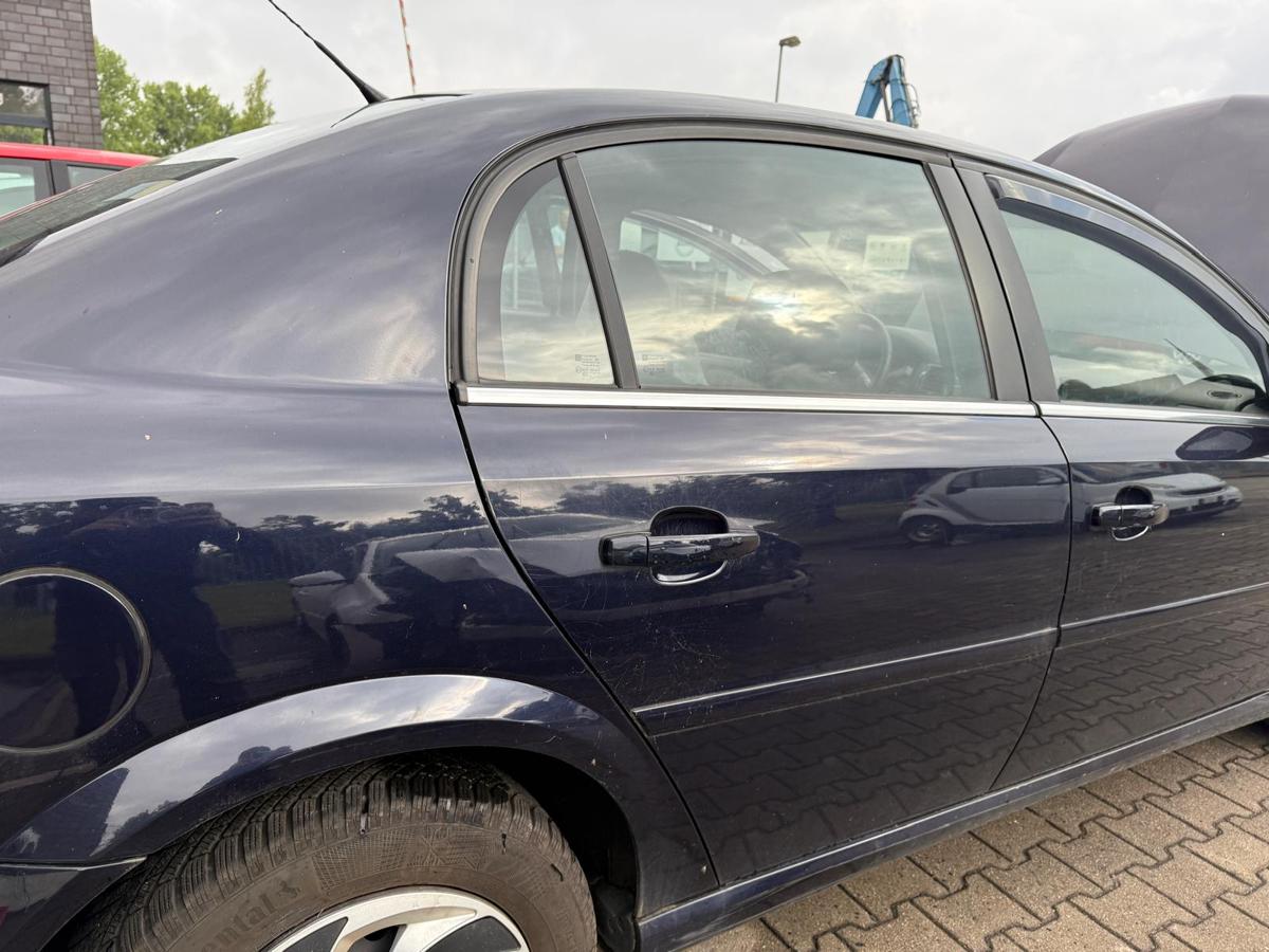 Opel Vectra C original Tür hinten rechts 4BU Saturnblau Metallic Rohbau BJ06